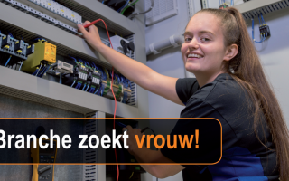 banner branche zoekt vrouw